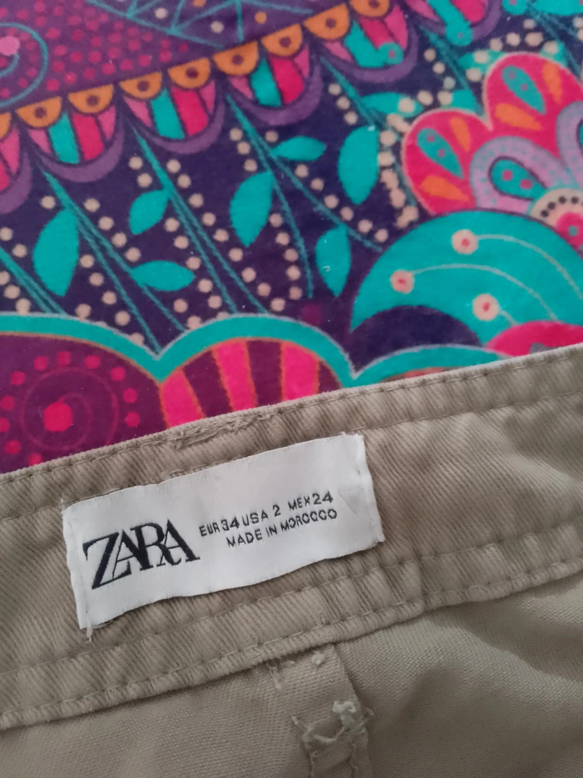 Pantalón cargo Zara 34 de algodón – photo 2